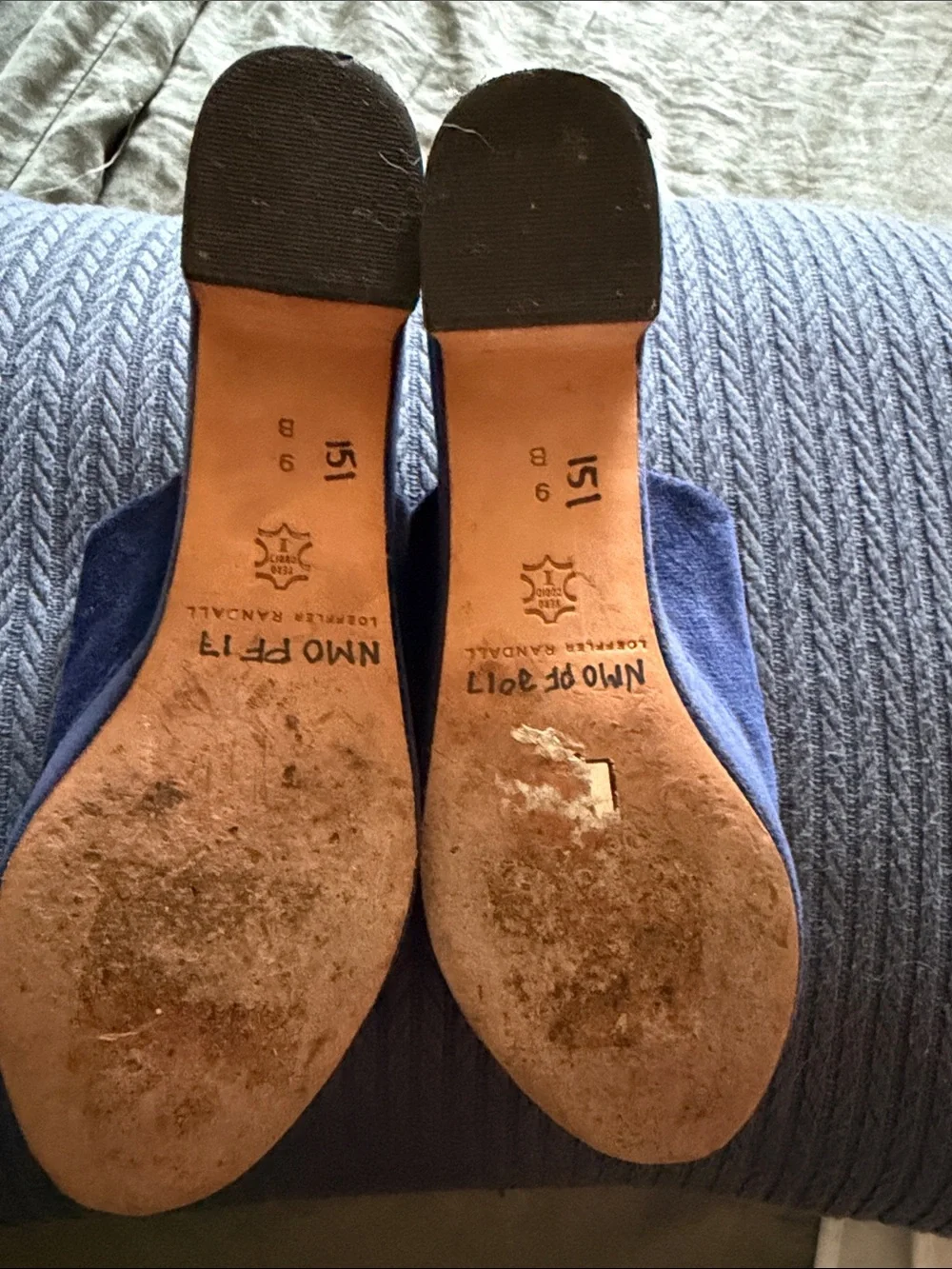 Loeffler Randall navy suede